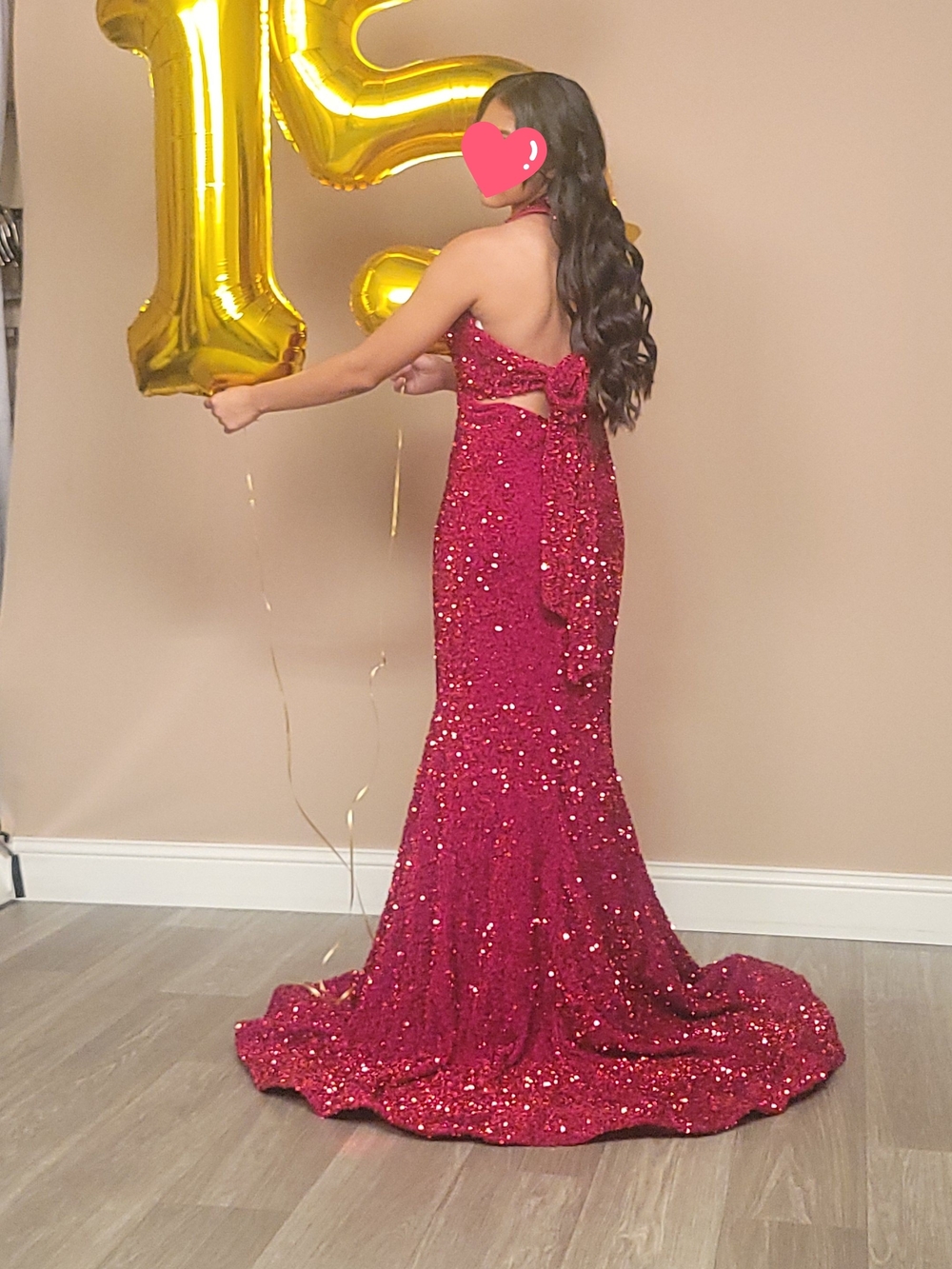 Clarisse Sequined Mermaid Gown in Deep Purple and Sapphire Blue